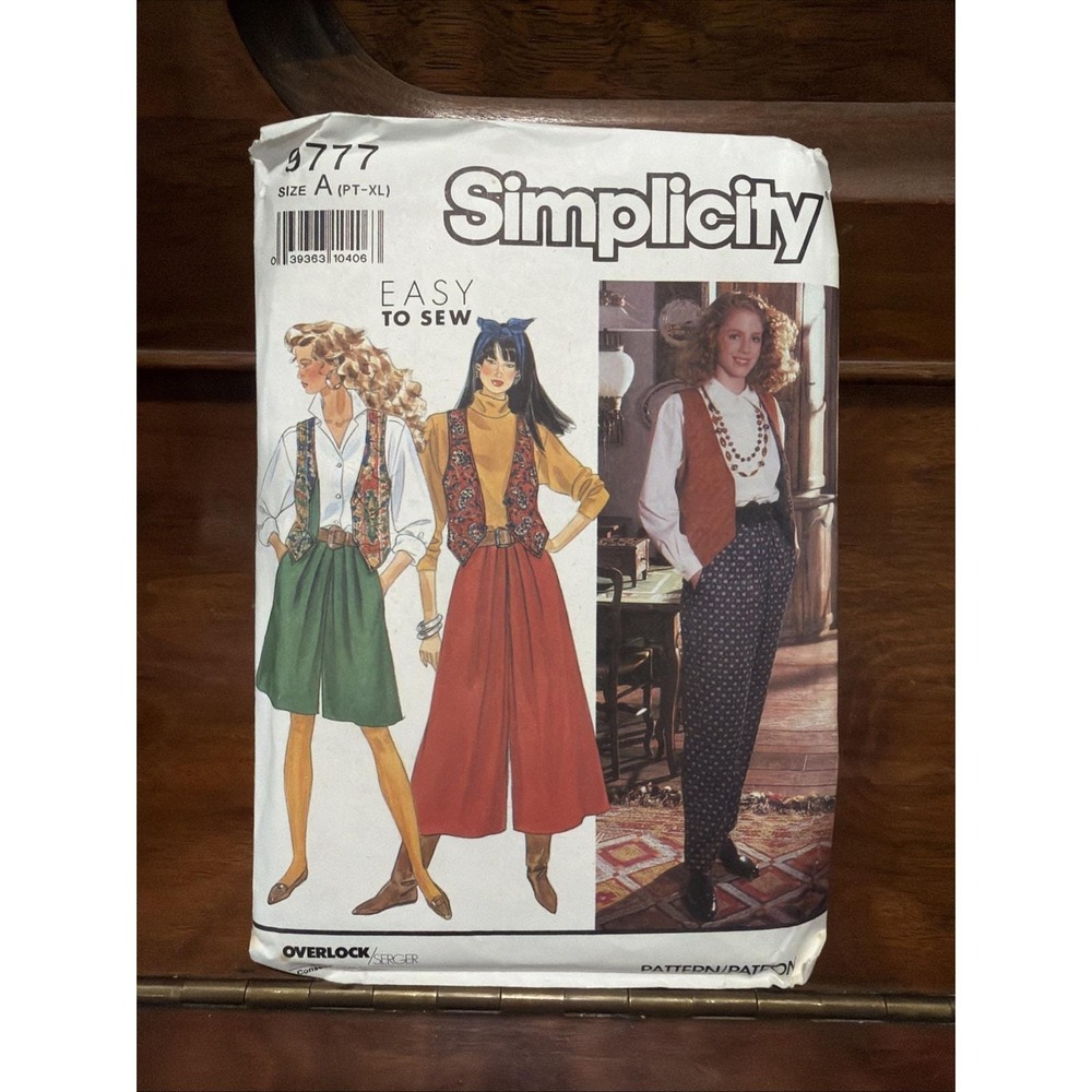Vintage Simplicity Sewing Pattern 9777 Sizes Petite- XL